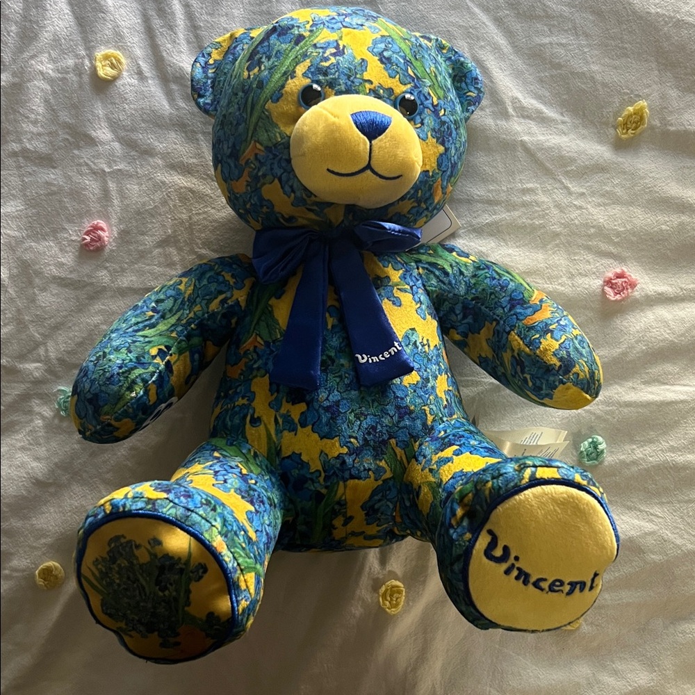 Build-A-Bear Museum Met Bear Vincent Van Gogh Iris Bear